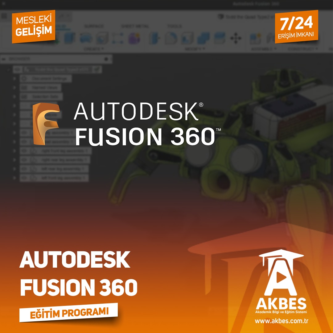 Fusion360 kullanmak mesleki anlamda birçok yeterliliğe sahip olmanızı sağlayacaktır.