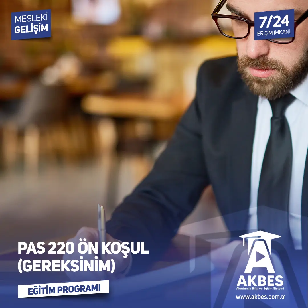 Pas 220 Ön Koşul(Gereksinim) Eğitim Programı